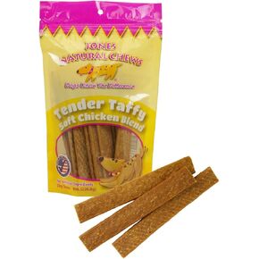 Jones Natural Chews Chicken Tender Taffy Dog Treat, 8oz
