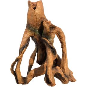 Angoily 1pc Simulation Tree Trunk Decoration Stump Reptichip Aquarium Eluding Cave Jeans for Dogs Faux Plants Reptile Aquarium Hideout Cave Fish Tank Decor Wood Log Resin
