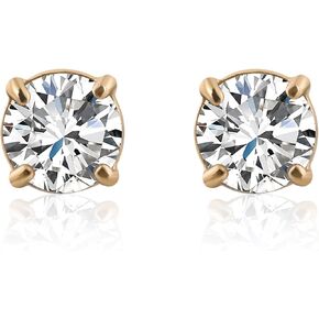 Cubic Zirconia Stud Earrings Gold Studs Earrings for Women Diamond Earrings Hypoallergenic Earrings Gold Earrings for Women in Saudi Arabia