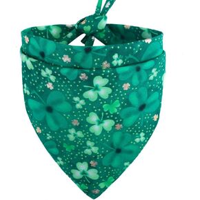 St. Patrick's Day Dog Bandana Reversible Triangle Bibs Scarf Accessories for Dogs Cats Pets Large