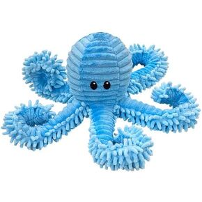 Pet Lou Blue Bay Octopus Dog Stuffed Toy, 9-inch Length