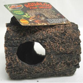 Zoo Med Sinking AquaLog Fish Shelter Small