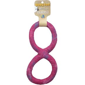 Wool Dog Toy, 11-Inch, Magenta