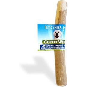 Pet Center, Inc Coffee Wood Chew Treats for Dogs - Safe and Durable - 100% Natural and Sustainable Coffee Wood - Long-Lasting Alternative to Dog Chew Toys - Ideal for Aggressive Chewers-X-Small