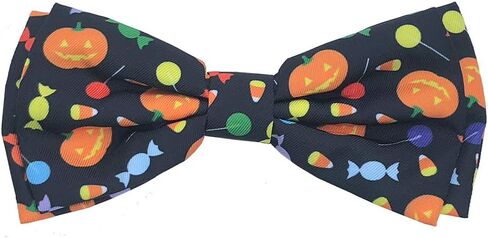 Huxley & Kent Bow Tie for Pets | Candy Corn (Large) | Halloween Bow Tie Collar Attachment | Fun Bow Ties for Dogs & Cats | Cute, Comfortable, and Durable | H&K Bow Tie in Saudi Arabia