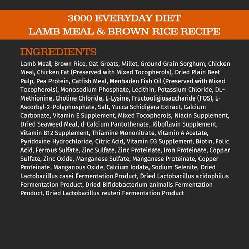 بلاكوود أغذية الحيوانات الأليفة 22277 لجميع مراحل الحياة، النظام الغذائي اليومي، وجبة لحم الضأن ووصفة الأرز البني، 5 رطل. in Kuwait