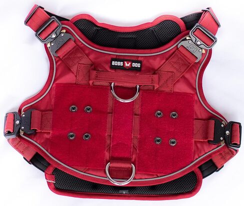 Boss Dog Tactical Red Harness (Large) in Saudi Arabia