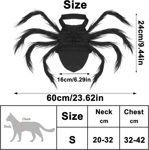 زي العنكبوت للقطط والكلاب لتزيين حفلات الهالوين، أزياء عنكبوت ديكور الهالوين التنكرية للكلاب والقطط الصغيرة، أزياء الجرو لحفلات الأعياد وإكسسوارات الشعر المزخرفة بالفراء in Kuwait