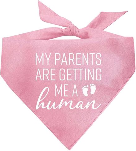 My Parents are Getting Me A Human Baby Announcement Dog Bandana (Baby Blue, OS 109) in Saudi Arabia