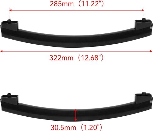 1 PCS Black ABS Plastic Microwave Oven Door Handle WB15X24435 Replacement for GE in Saudi Arabia