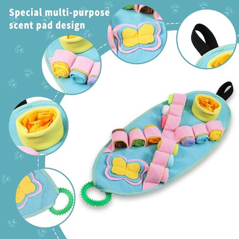 Snuffle Mat for Small Dogs，Puppy Chew Toys for Teething Dog Enrichment Toys Interactive Dog Toys for Small Medium Large Dogs, Dog Puzzle Toys Sniffle Treat Game Dog Treat Puzzles in Saudi Arabia
