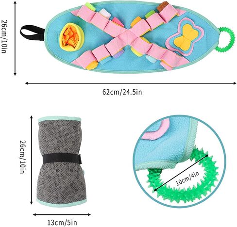 Snuffle Mat for Small Dogs，Puppy Chew Toys for Teething Dog Enrichment Toys Interactive Dog Toys for Small Medium Large Dogs, Dog Puzzle Toys Sniffle Treat Game Dog Treat Puzzles in Saudi Arabia