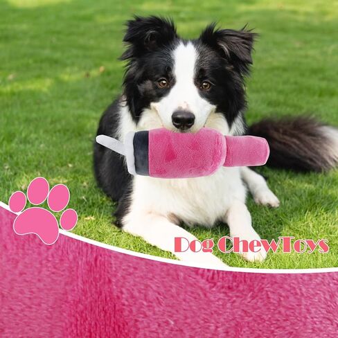 Cute Dog Toys Cup, Soft Tumbler Dog Toys with Handle, Interactive Bite Resistant and Stress Relieving Dog Squeaky Toys, Perfect for Small Dogs/Large Dogs/Medium Size Dog (1 Pink) in Saudi Arabia