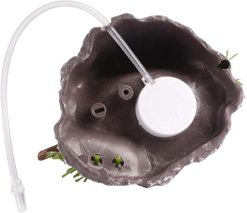 RUIAN Aquarium Decoration,Pirate Skeletons on Toilet Live Action Aquarium Air Driven Ornaments (White) in Saudi Arabia