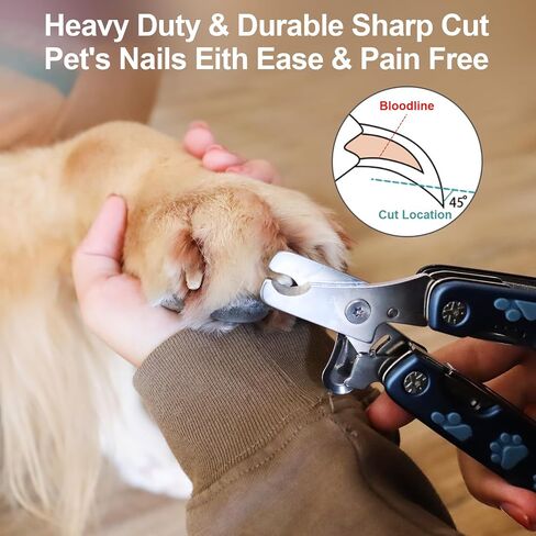 Dog Nail Clipper,4 in 1 Multifunction Pet Nail Clippers Heavy Duty Metal Dog Nail Trimmers Perfect for Large, Medium and Small Breed – Dog Nail Trimmers Designed for Thick Toenails in Saudi Arabia