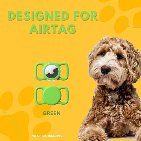 1-Dogs & cats holder airtag, Waterproof Silicone Airtag Dog Collar Holder for Pets, Anti-Lost Dog and cats holder (BLACK), HDR-001 in Kuwait