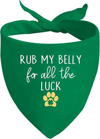 JXGZSO 1 Piece St. Patrick's Day Dog Bandanas Irish Dog Bandana Holiday Party Decorations (All The Luck D) in Saudi Arabia