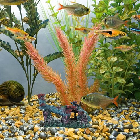 fish tank landscaping decoration aquarium airplane wreck plane aquarium decorations fish tank rest fish tank shelter ornament desk topper resin fighter decor Accessories shipwreck in Saudi Arabia