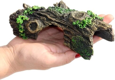 Resin Aquarium Wood Small Reptile Hide Aquarium cave Betta Log Aquarium Ornament pleco cave Snake Hideout (Tree bark) in Saudi Arabia