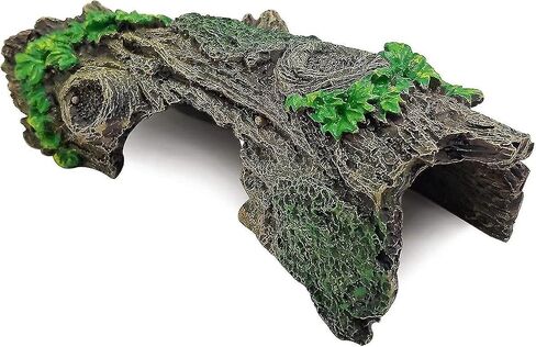 Resin Aquarium Wood Small Reptile Hide Aquarium cave Betta Log Aquarium Ornament pleco cave Snake Hideout (Tree bark) in Saudi Arabia