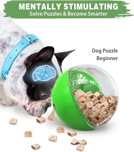 Dog Treat Toy - Interactive Dog Toys for Boredom Busy, Enrichment Toys for Dogs Mental Stimulation Mentally Stimulating （Orange） in Saudi Arabia