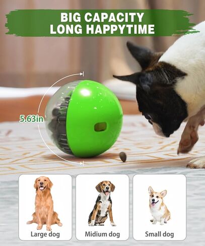 Dog Treat Toy - Interactive Dog Toys for Boredom Busy, Enrichment Toys for Dogs Mental Stimulation Mentally Stimulating （Orange） in Saudi Arabia