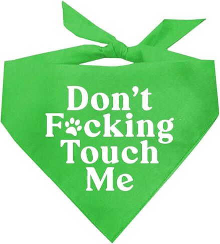 Don't F*ckin Touch Me Dog Bandana (Red, OS 658) in Saudi Arabia
