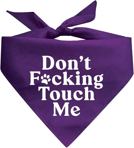 Don't F*ckin Touch Me Dog Bandana (Red, OS 658) in Saudi Arabia