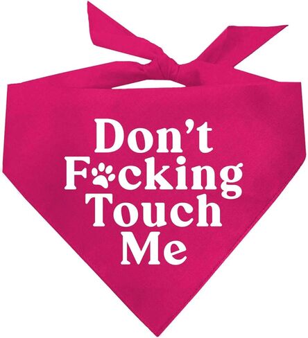 Don't F*ckin Touch Me Dog Bandana (Red, OS 658) in Saudi Arabia