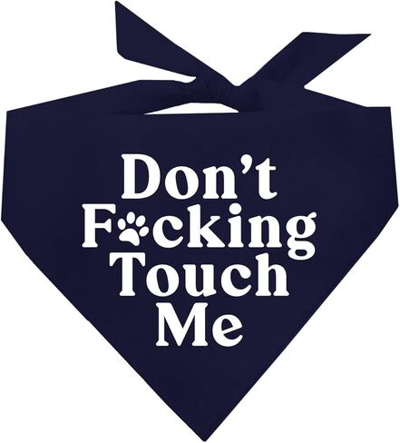 Don't F*ckin Touch Me Dog Bandana (Red, OS 658) in Saudi Arabia