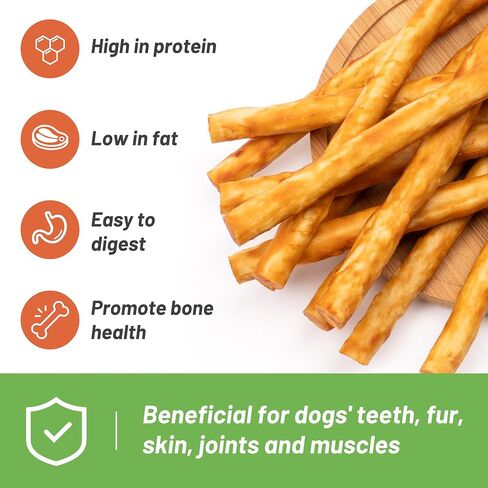 MON2SUN Dog Treats, 5 Inch Chicken Wrapped Collagen Sticks, Teeth Cleaning Collagen Dog Chews for Small Dogs, Healthy Dog Snacks, 10.58oz (40 Count-Pack of 1) in Saudi Arabia