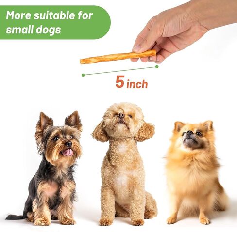MON2SUN Dog Treats, 5 Inch Chicken Wrapped Collagen Sticks, Teeth Cleaning Collagen Dog Chews for Small Dogs, Healthy Dog Snacks, 10.58oz (40 Count-Pack of 1) in Saudi Arabia