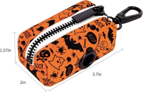 Lionet Paws Cute Dog Poop Bag Holder with Dog Poop Bag for Leash, Cotton Dog Bag Dispenser, Matching Halloween Dog Collar in Kuwait
