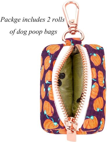 Lionet Paws Cute Dog Poop Bag Holder with Dog Poop Bag for Leash, Cotton Dog Bag Dispenser, Matching Halloween Dog Collar in Kuwait