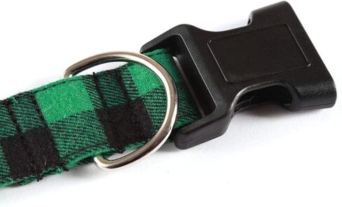 Love Dream Christmas Dog and Cat Collar with Bowtie, Soft and Comfortable Breakaway Plaid Dog Collar with Cute Bow Tie for Small Medium Large Dogs (Large) in Saudi Arabia