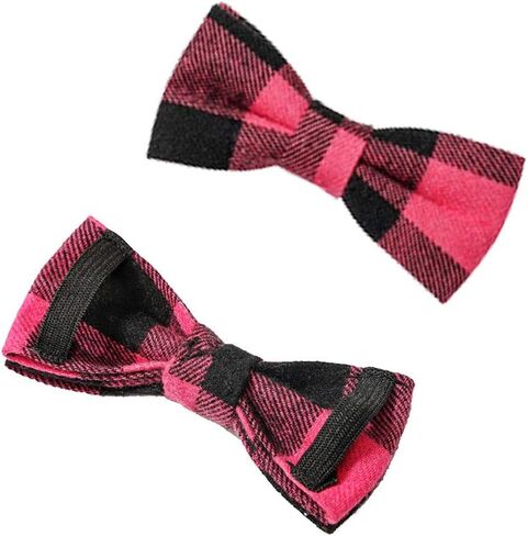 Love Dream Christmas Dog and Cat Collar with Bowtie, Soft and Comfortable Breakaway Plaid Dog Collar with Cute Bow Tie for Small Medium Large Dogs (Large) in Saudi Arabia