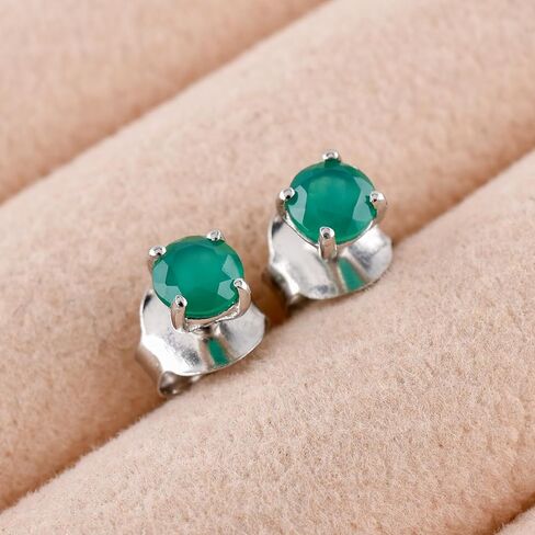 925 Sterling Silver Black Spinel Stud Earrings For Women & Girls, 4mm Hypoallergenic Stud, Birthstone, Cartilage Earring, Solitaire, Valentine's Day in Kuwait