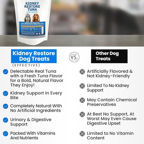 يعامل كلب التونة استعادة الكلى. مكافآت خاصة للكلاب صديقة للكلى، أطعمة منخفضة البروتين للكلاب للحمية الغذائية للكلى. علاجات لكلى الكلاب التي سيحبها كلابك. يعامل الكلب الكلوي in Kuwait