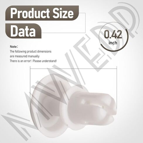 WB03X27704 WB02X10997 زر قفل الميكروويف / دبوس زر القفل متوافق مع غطاء الدليل الموجي للميكروويف GE، يستبدل AP6783280، 4813990، PS12582530، WB03X27704CM in Kuwait