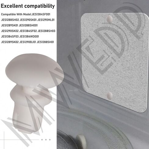 WB03X27704 WB02X10997 زر قفل الميكروويف / دبوس زر القفل متوافق مع غطاء الدليل الموجي للميكروويف GE، يستبدل AP6783280، 4813990، PS12582530، WB03X27704CM in Kuwait