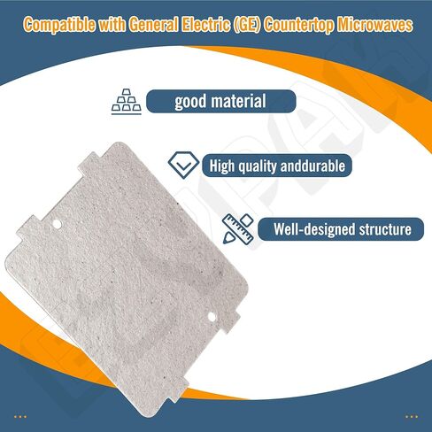 مجموعتان WB39X10034/262100100006 (3-7/8 × 4-1/4 بوصة) غطاء دليل الموجي لميكروويف جنرال إلكتريك GE CEB1590SJ1SS CEB1599EL1DS CEB1599ELDS in Kuwait