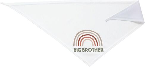 Big Brother with Rainbow Dog Bandanas، لوازم الحفلات، باندانا الحيوانات الأليفة، إكسسوارات أزياء الكلاب الأليفة، إكسسوارات الحيوانات الأليفة لمالك محبي الكلاب (أبيض) in Kuwait