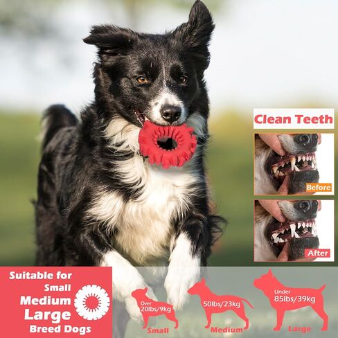 Dog Toys for Aggressive Chewers/Dog Chew Toys/Tough Dog Toys/Heavy Duty Natural Rubber Tire Toy/Durable Toys for Small Medium and Large Dogs Breed to Keep Them Busy in Saudi Arabia