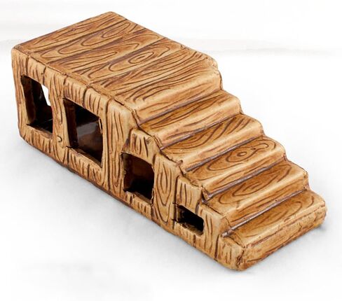 منصة تشمس السلحفاة، كهف إخفاء الزواحف الخزفية، زخارف تزيين المناظر الطبيعية لمنزل الأسماك في حوض السمك، ديكور الصخور، إكسسوارات زخارف السيراميك in Kuwait