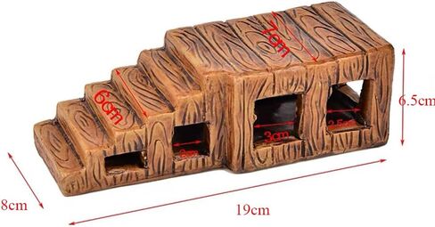 منصة تشمس السلحفاة، كهف إخفاء الزواحف الخزفية، زخارف تزيين المناظر الطبيعية لمنزل الأسماك في حوض السمك، ديكور الصخور، إكسسوارات زخارف السيراميك in Kuwait