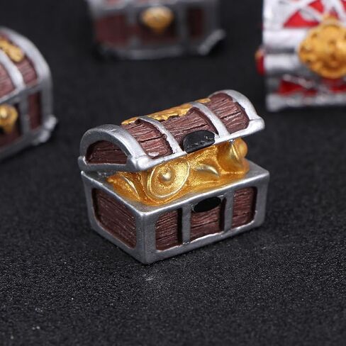 5pcs Pirate Chest Delicate Aquarium Decor Treasure Chest Decor Fish Tank Accessory Microlandscape Treasure Case Aquarium Supply Resin Craft Resin Aquarium Decor Fish Tank Landscape in Saudi Arabia