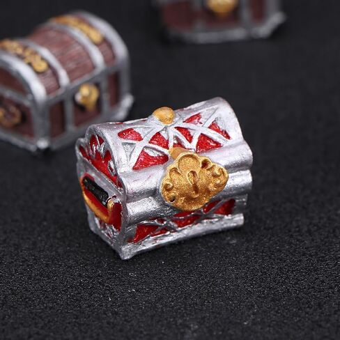 5pcs Pirate Chest Delicate Aquarium Decor Treasure Chest Decor Fish Tank Accessory Microlandscape Treasure Case Aquarium Supply Resin Craft Resin Aquarium Decor Fish Tank Landscape in Saudi Arabia