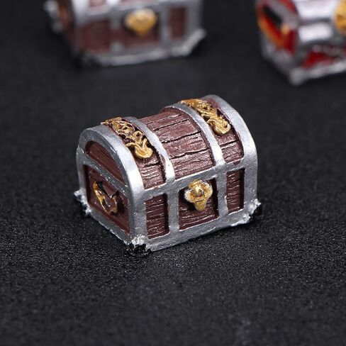 5pcs Pirate Chest Delicate Aquarium Decor Treasure Chest Decor Fish Tank Accessory Microlandscape Treasure Case Aquarium Supply Resin Craft Resin Aquarium Decor Fish Tank Landscape in Saudi Arabia