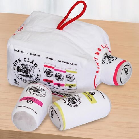 3 Pieces of Beer Bottle Newest Dog Chew Happy Plush Toy, Keep Puppy Busy Funny Squeaks Suitable All Breed Sizes Two Best Gifts in Saudi Arabia