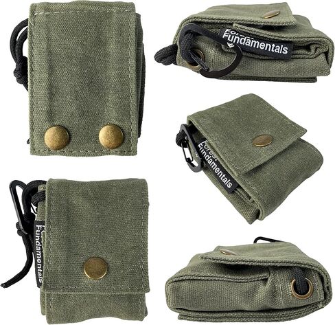 أساسيات الغابة™ Artisan Forager Pouch™ | حقيبة أدوات البحث عن الطعام ذات الخصر القابل للطي المصنوعة يدويًا من القماش المشمع، حقيبة، حزمة | Bushcraft والمشي لمسافات طويلة والتخييم ومشي الكلاب | هدية مدى الحياة لتذكرها! in Saudi Arabia